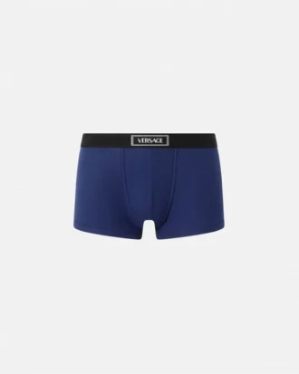 Baumwoll-Boxershorts mit Rippstrick