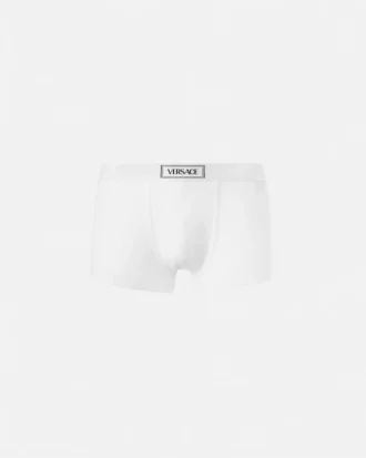 Baumwoll-Boxershorts mit Rippstrick