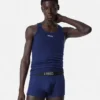 Baumwoll-Boxershorts mit Rippstrick