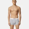 Baumwoll-Boxershorts mit Rippstrick