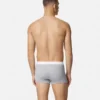 Baumwoll-Boxershorts mit Rippstrick