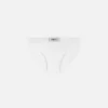 Baumwoll-Slip mit Rippstrick