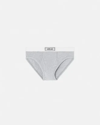 Baumwoll-Slip mit Rippstrick