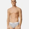Baumwoll-Slip mit Rippstrick