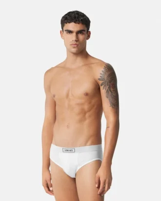 Baumwoll-Slip mit Rippstrick
