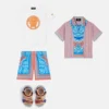 Bedruckte Baumwoll-Popeline-Shorts für Kinder