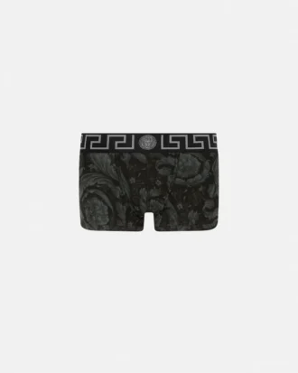 Bedruckte Jacquard-Baumwoll-Jersey-Trunks