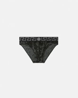 Bedruckte Jacquard-Baumwolljersey-Slips