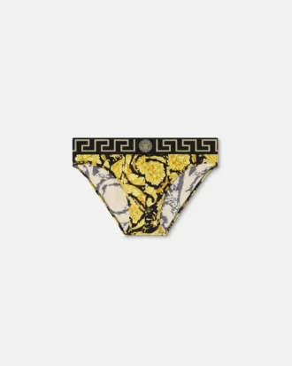 Bedruckte Jacquard-Baumwolljersey-Slips