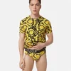 Bedruckte Jacquard-Baumwolljersey-Slips
