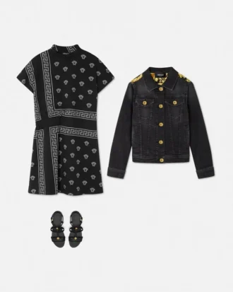 Bedruckte Jeansjacke für Kinder