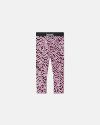 Bedruckte Leggings aus Baumwolljersey für Kinder