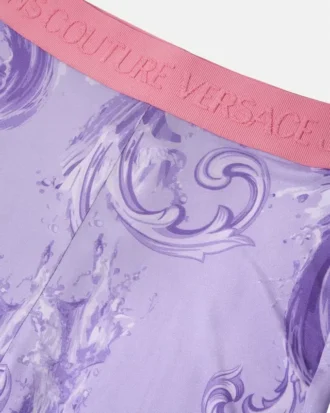 Bedruckte Leggings aus Viskose mit ausgestelltem Bein