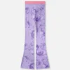 Bedruckte Leggings aus Viskose mit ausgestelltem Bein