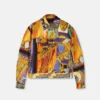 Bedruckte, leicht wattierte Jacke