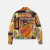 Bedruckte, leicht wattierte Jacke