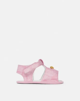Bedruckte Satin-Sandalen für Babys