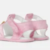 Bedruckte Satin-Sandalen für Babys