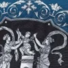 Bedruckte Seidenkrawatte aus Twill