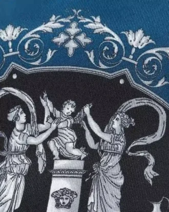 Bedruckte Seidenkrawatte aus Twill