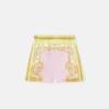 Bedruckte Seidentwill-Shorts