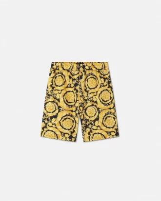 Bedruckte Seidentwill-Shorts für Kinder