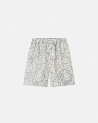 Bedruckte Seidentwill-Shorts für Kinder