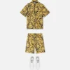 Bedruckte Seidentwill-Shorts für Kinder