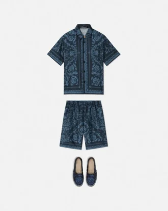 Bedruckte Seidentwill-Shorts für Kinder