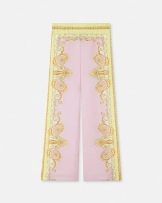 Bedruckte Seidentwillhose