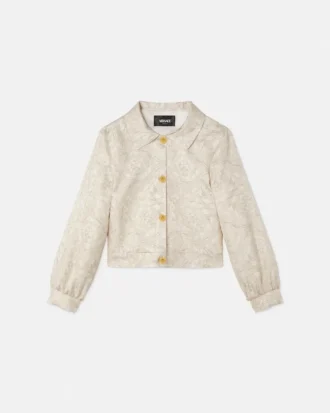 Bedruckte Twill-Blousonjacke für Kinder