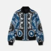 Bedruckte Wende-Bomberjacke aus Nylon
