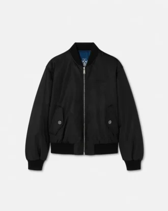 Bedruckte Wende-Bomberjacke aus Nylon