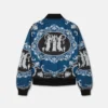 Bedruckte Wende-Bomberjacke aus Nylon