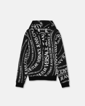 Bedruckter Hoodie aus Baumwolljersey