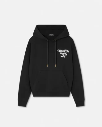 Bedruckter Hoodie aus Baumwolljersey