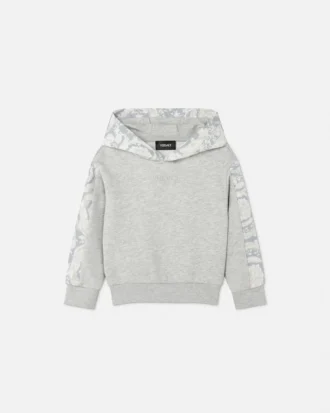 Bedruckter Kapuzenpullover aus Baumwolljersey für Kinder