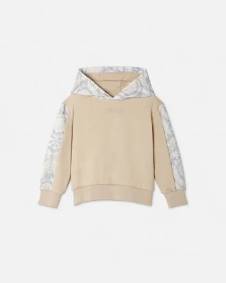 Bedruckter Kapuzenpullover aus Baumwolljersey für Kinder