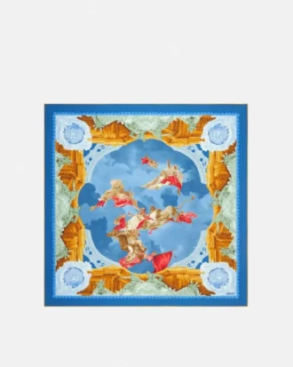 Bedruckter Seidentwill-Schal 90 cm
