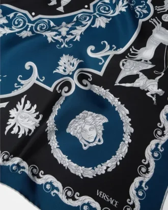 Bedruckter Seidentwill-Schal 90 cm