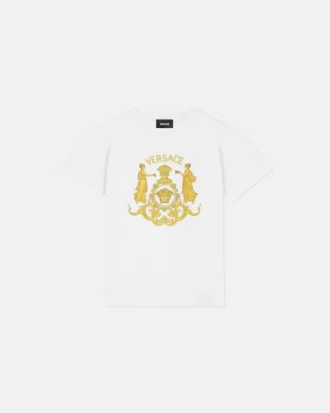 Bedrucktes Baumwoll-Jersey-T-Shirt für Kinder