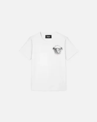 Bedrucktes Baumwoll-Jersey-T-Shirt für Kinder