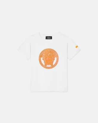 Bedrucktes Baumwoll-Jersey-T-Shirt für Kinder