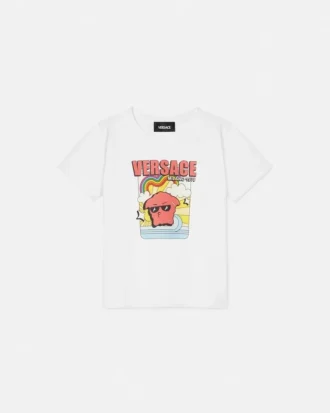 Bedrucktes Baumwoll-Jersey-T-Shirt für Kinder