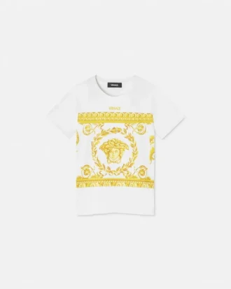 Bedrucktes Baumwoll-Jersey-T-Shirt für Kinder