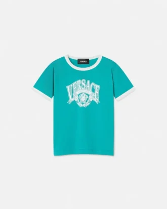 Bedrucktes Baumwoll-Jersey-T-Shirt für Kinder