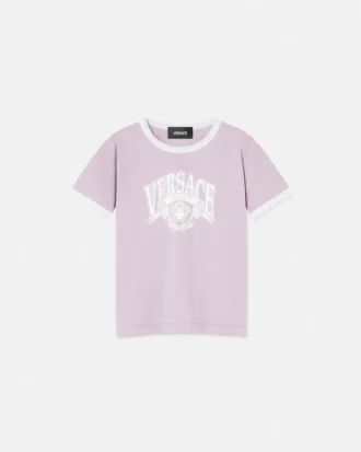 Bedrucktes Baumwoll-Jersey-T-Shirt für Kinder