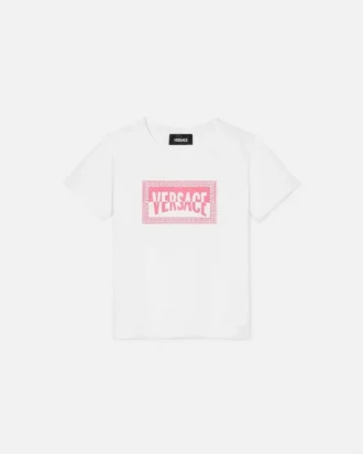 Bedrucktes Baumwoll-Jersey-T-Shirt für Kinder