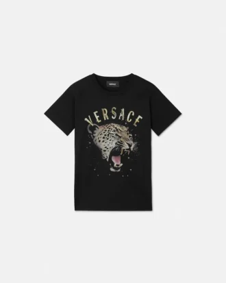 Bedrucktes Baumwoll-Jersey-T-Shirt für Kinder