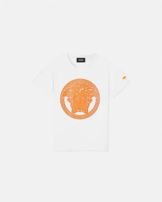 Bedrucktes Baumwoll-Jersey-T-Shirt für Kinder
